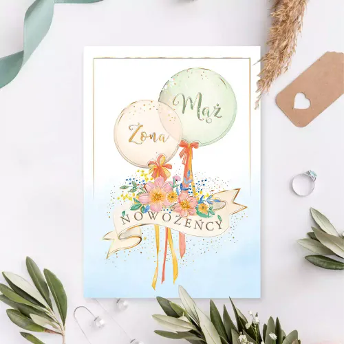 Karnet A5 Ślubny, Ślubne Balony na Arena.pl