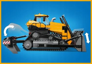 60466 - lego city - żółty buldożer na Arena.pl