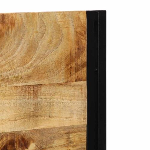 Zagłówek 120 cm lite drewno mango i żelazo na Arena.pl