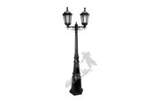 LAMPA C05 Z KLOSZEM ŻELIWNYM STYLOWYM 2-OŚW. ŻELIWNA LAMPA OGRODOWA RETRO ELEGANCKA DO OGRODU ZEWNĘTRZNA