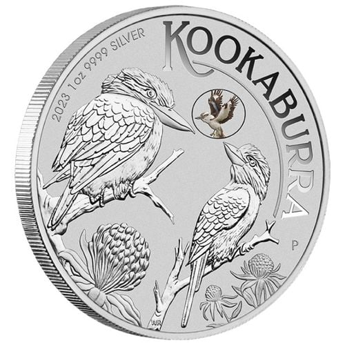 Kookaburra with Kookaburra kolorowany 1 uncja Srebra 2023 Privy Mark (Sydney Money Expo Anda Special) na Arena.pl