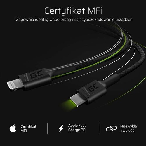 Kabel USB-C Lightning 100cm Power Delivery MFi na Arena.pl