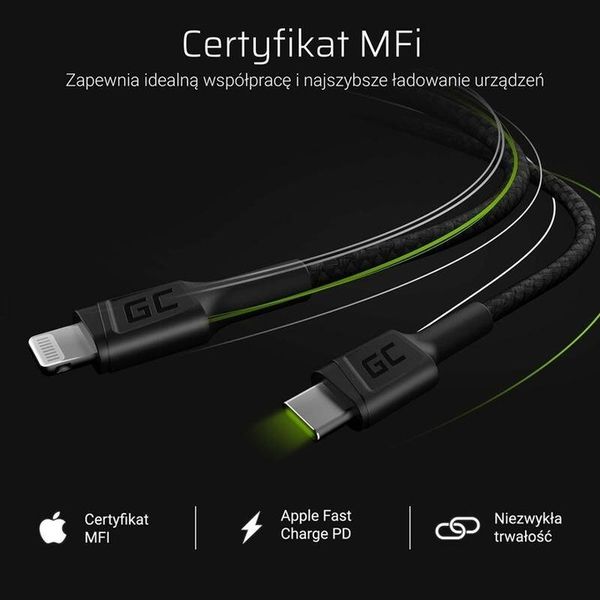 Kabel USB-C Lightning 100cm Power Delivery MFi zdjęcie 4