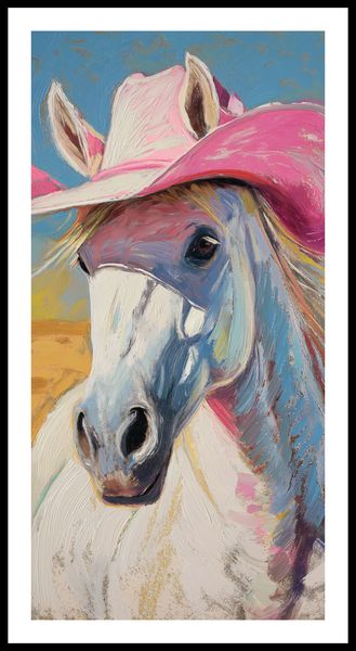 Plakat 50x100cm Różowy Kapelusz zdjęcie 3