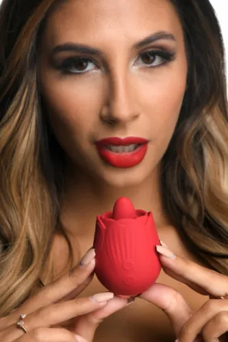 bloomgasm french rose licking & vibrating system czerwony 10 trybow na Arena.pl