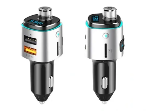 TRANSMITER FM BLUETOOTH ŁADOWARKA 2X USB SD QC 3.0 na Arena.pl