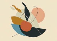 Plakat 55x40cm Kształt Organiczny