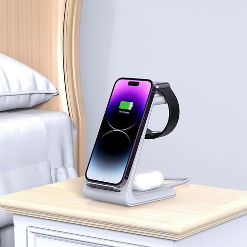 tech-protect qi15w-a36 3in1 wireless charger for apple white na Arena.pl