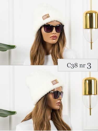 CZAPKA BEANIE damska prążkowana MODNA zimowa CIEPŁA z WEŁNĄ KOLORY na Arena.pl