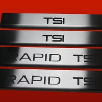 Listwa progowa SKODA RAPID  RAPID TSI Stal nierdzewna 304 mat  4szt