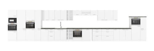 Meble kuchenne LARA biały połysk na Arena.pl