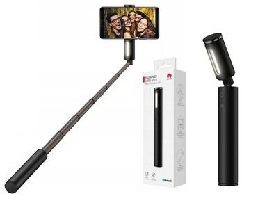 HUAWEI CF33 Kij do selfie Bluetooth Selfie Stick z lampą led czarny
