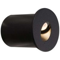 Wpust LAMPA schodowa OIA 9102 Nowodvorski okrągła OPRAWA metalowa LED 1W 3000K wpuszczana czarna