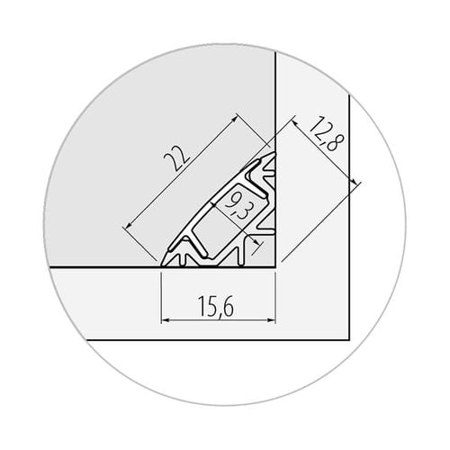 Profil kątowy LED GLAX 3m na Arena.pl