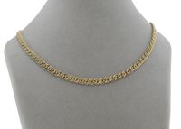 ZŁOTY PEŁNY ŁAŃCUSZEK MĘSKI NONNA MONALIZA PR. 925 585 14K + GRAWER GRATIS