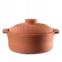 Kadax Garnek Rzymski Gliniany Okrągły Forma 4L