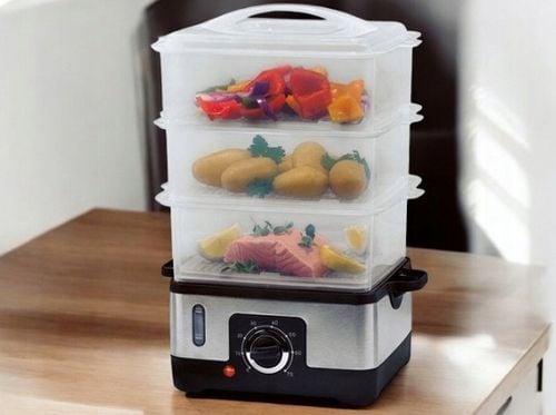 PAROWAR ELEKTRYCZNY URZĄDZENIE DO GOTOWANIA NA PARZE 950W 9L MINUTNIK na Arena.pl