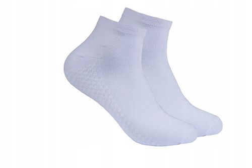 15x KRÓTKIE SKARPETY Bawełniane ODDYCHAJĄCE SKARPETKI sportowe Białe 40-43 na Arena.pl