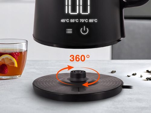 Czajnik bezprzewodowy z regulacją temperatury C515 czarny 2000W 5 na Arena.pl