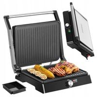 Grill elektryczny opiekacz rozkładany REGULACJA TEMPERATURY DUŻA MOC