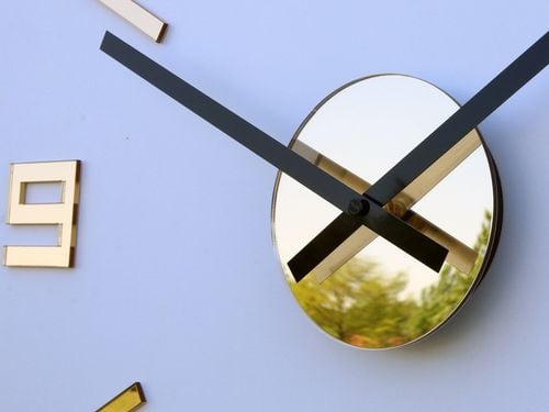 Zegar ścienny ARABIC ZŁOTE LUSTRO 50cm JAKOŚĆ -DIY na Arena.pl