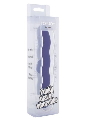 wibrator toyjoy funky wave fioletowy 18 cm na Arena.pl