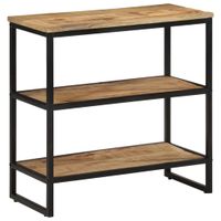 Stolik konsolowy, 70x35x70 cm, surowe drewno mango