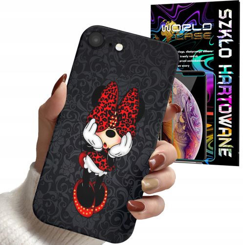 ETUI CASE DO IPHONE 7 8 SE2 - MYSZKA MINNIE MICKEY MINI + SZKŁO na Arena.pl