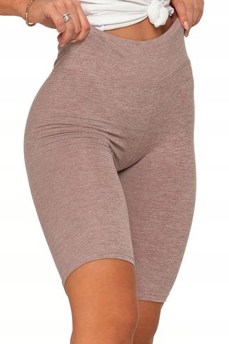 KOLARKI Krótkie Legginsy Wysoki Stan Kryjące Wygodne Gładkie MORAJ S/M na Arena.pl