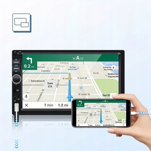 RADIO SAMOCHODOWE BLUETOOTH 2 DIN 7 CALI DOTYKOWY EKRAN USB AUX SD + na Arena.pl