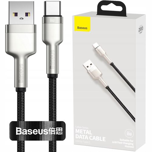 Kabel Baseus USB - USB typ C 2 m czarny na Arena.pl