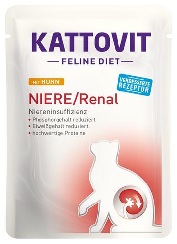 Kattovit Feline Diet Niere/Renal kurczak saszetka 85g na Arena.pl