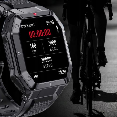 SMARTWATCH MĘSKI MILITARNY WODOODPORNY ROZMOWY WIELOFUNKCYJNY POLSKIE MENU na Arena.pl