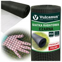 Siatka Ogrodzeniowa Dla Kur Rabatowa 1,2x10m Czarna Plastikowa PCV Mocna