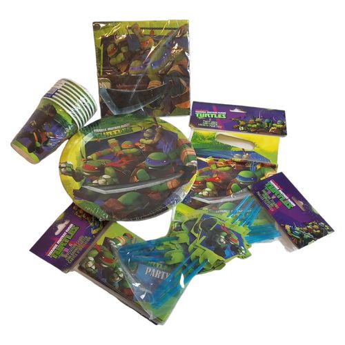 Talerze i kubki Zestaw urodzinowy Żółwie Ninja SUP na Arena.pl