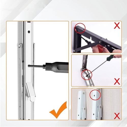 TRÓJKĄTNE ZAWIAS KĄTOWNIK SKŁADANY WSPORNIK POD STÓŁ BLAT DLA DOMU na Arena.pl