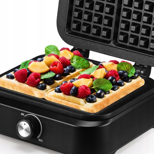 NOWA Gofrownica 2200W CHRUPIĄCE GOFRY MOCNA SOLIDNA Profesjonalna zdjęcie 9