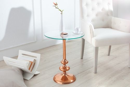 Stolik FLUTE miedziany na Arena.pl