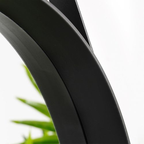 Lustro ścienne czarne okrągłe 52 cm na Arena.pl