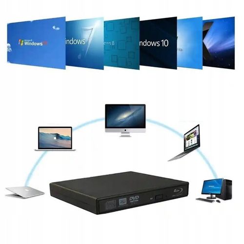 NAPĘD ZEWNĘTRZNY CD-R DVD RV USB Do Laptopa Odtwarzacz Przenośny NAGRYWARKA na Arena.pl