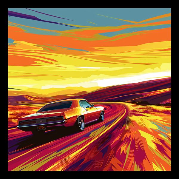 Plakat 30x30cm Pędź Przed Siebie zdjęcie 2