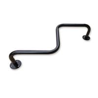 drążek gimnastyczny wygięty czarny