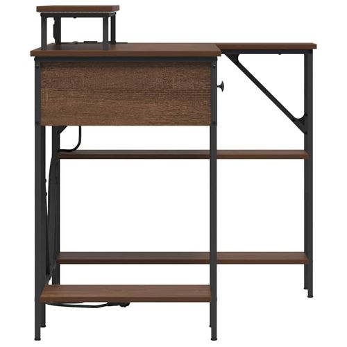 Biurko Brązowy dąb 120 x 79 x 86.5 cm Materiał drewnopochodny na Arena.pl