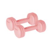 Hantelki bitumiczne hantle 2x1kg zestaw hantli do ćwiczeń REBEL