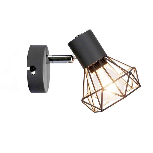 Verve kinkiet 1x40W E14 matowy szary zdjęcie 4