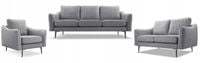 Zestaw CORI 3+2+1 Kanapa, sofa i fotel Cloud 81 szary PRODUCENT PL