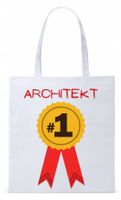 Dla Architekta Na Prezent Torba Eco Biała Shopper Z Nadrukiem Ze Zdjęciem