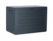 Skrzynia ogrodowa WOODEBOX 190 l antracyt deski