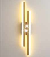 LAMPA SCIENNA LED KINKIET ZŁOTA NOWOCZESNA DO SALONU KORYTARZ 3000K 16W