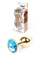 plug jewellery gold plug  light blue